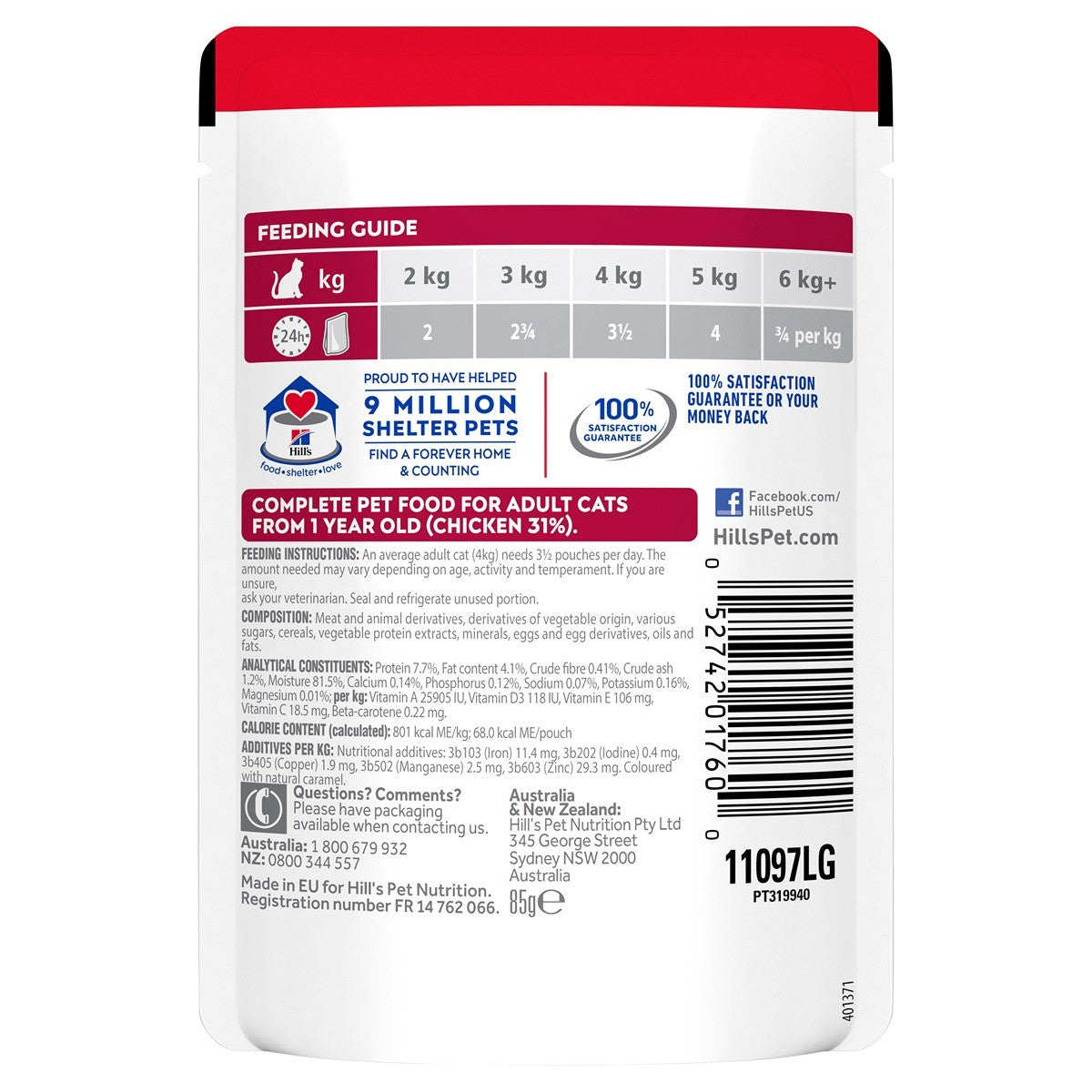 Hill's Science Diet Adult Chicken Wet Cat Food