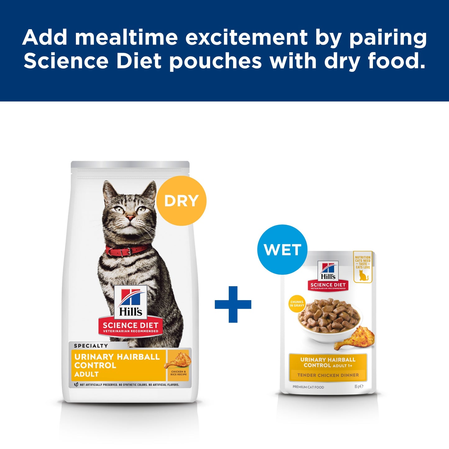Hill's Science Diet Adult Urinary & Hairball Control Wet Cat Food
