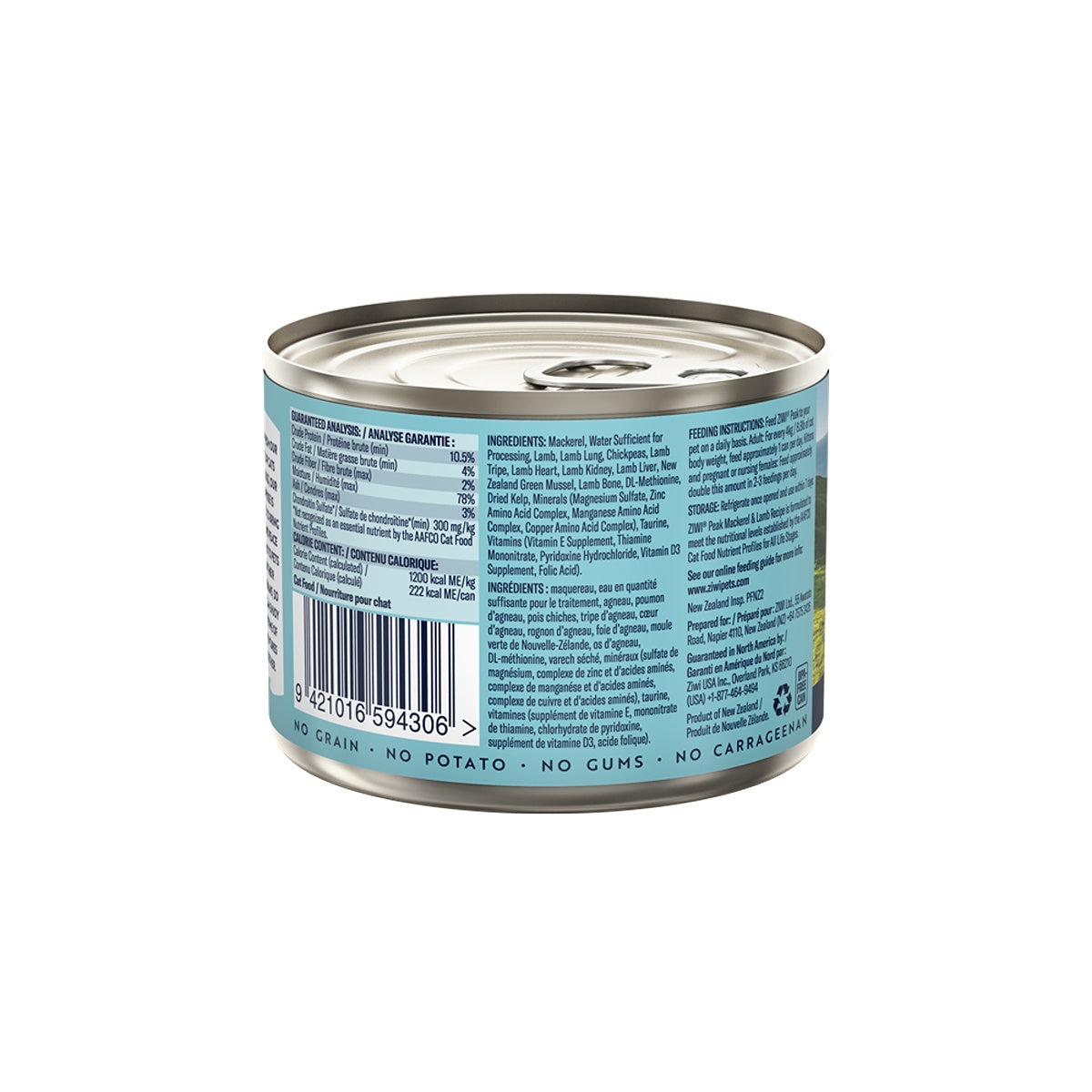 Ziwi Peak Mackerel & Lamb Wet Cat Food