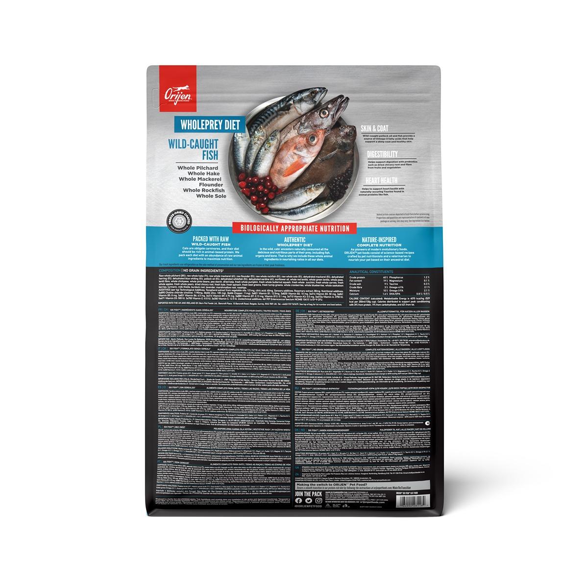 ORIJEN Six Fish Dry Cat Food