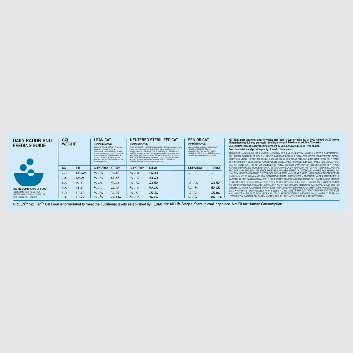 ORIJEN Six Fish Dry Cat Food