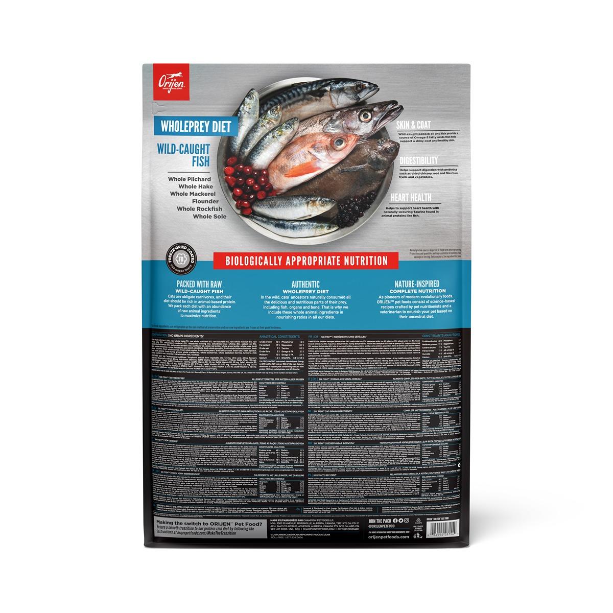 ORIJEN Six Fish Dry Cat Food