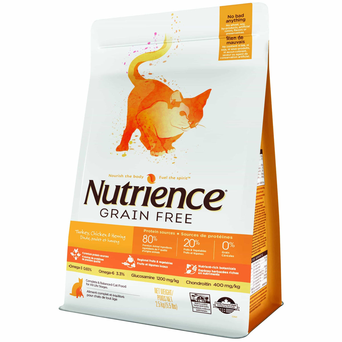 Nutrience Grain Free Turkey, Chicken & Herring Dry Cat Food