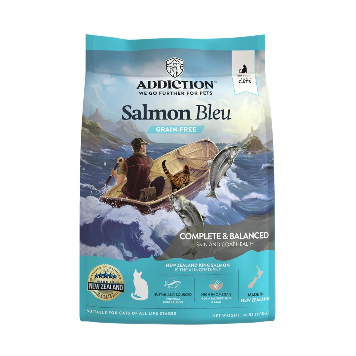 Addiction Salmon Bleu Skin & Coat Dry Cat Food