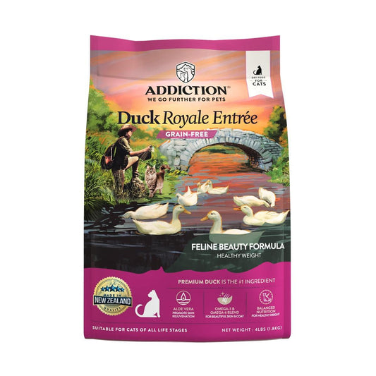 Addiction Duck Royale Entrée Feline Beauty Skin & Coat Dry Cat Food