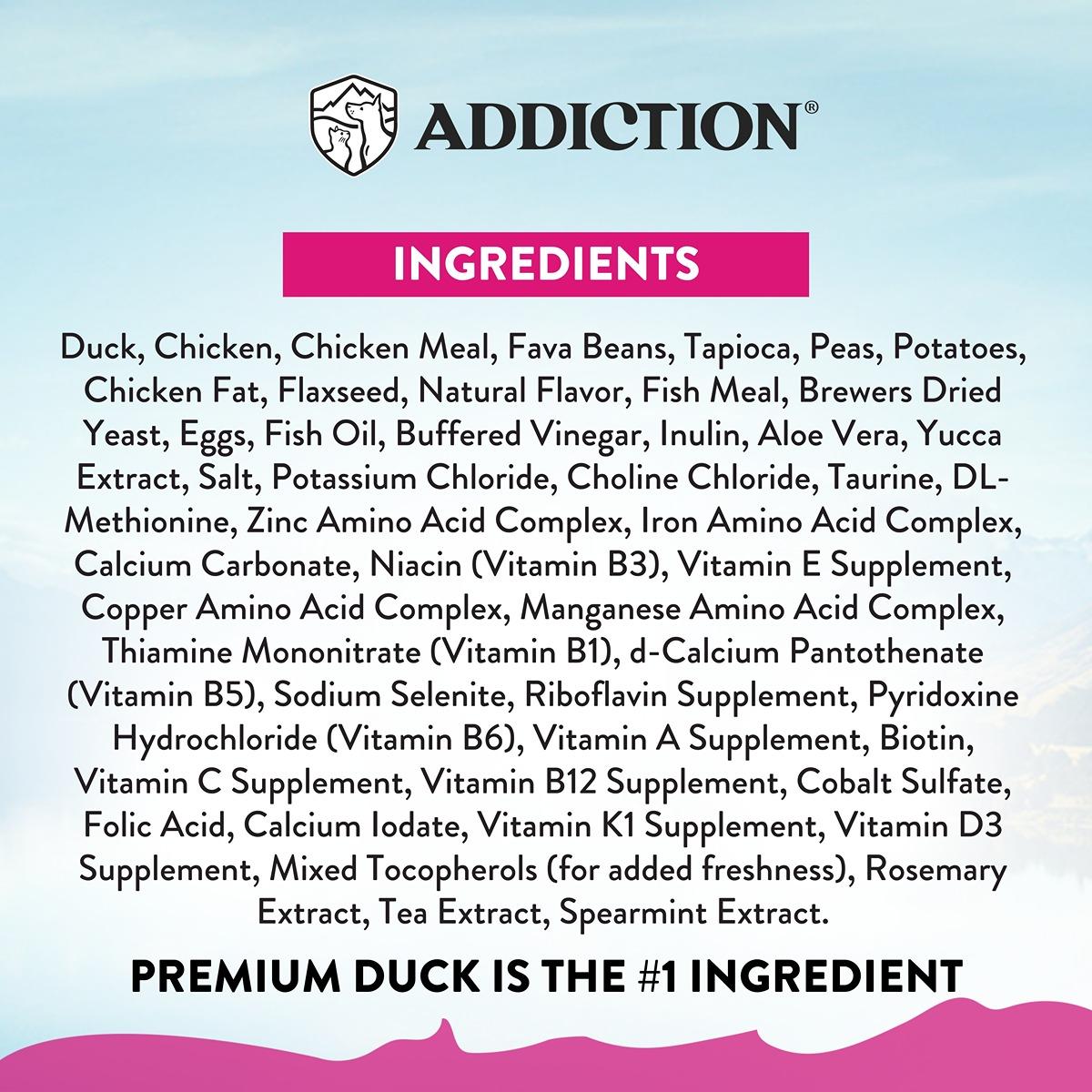 Addiction Duck Royale Entrée Feline Beauty Skin & Coat Dry Cat Food