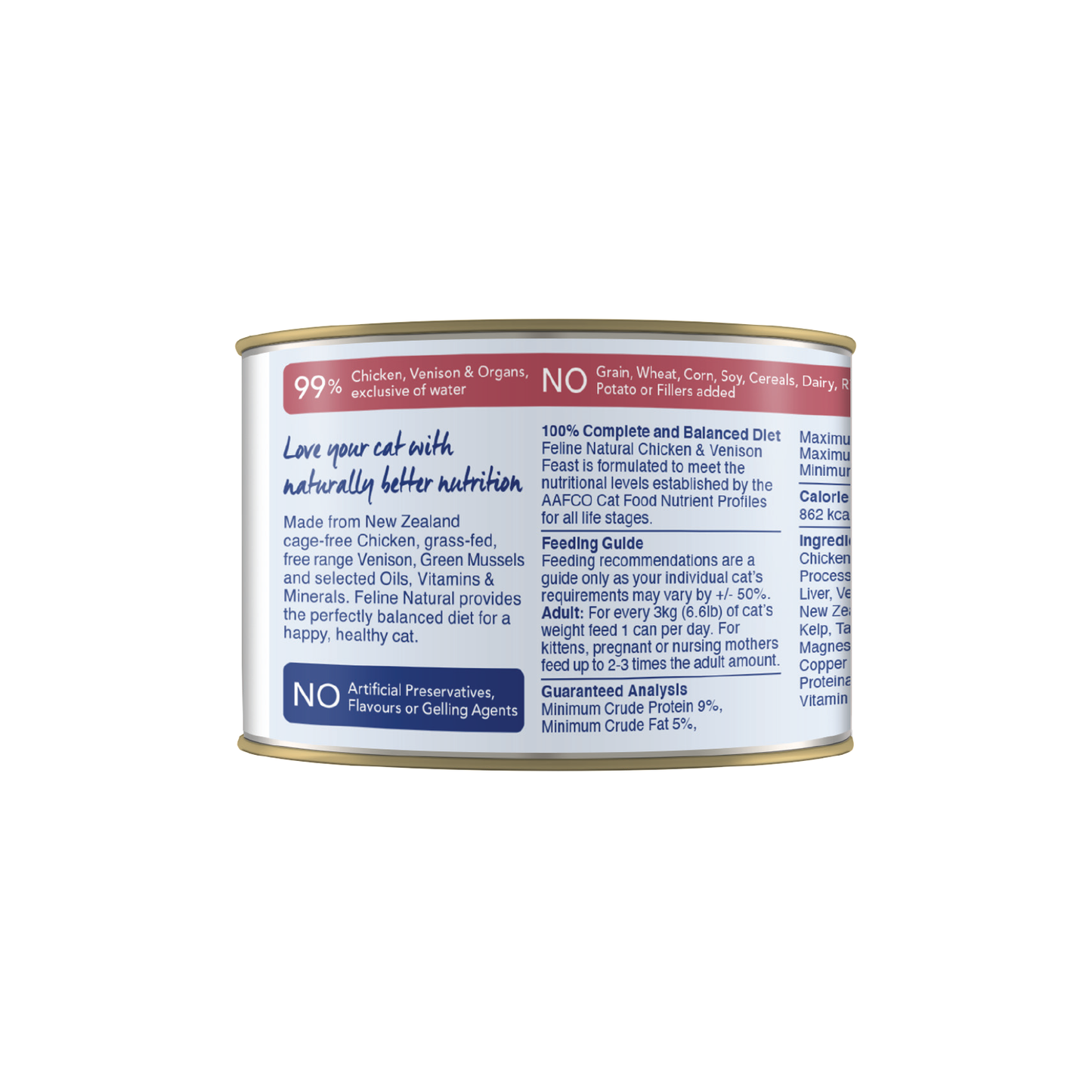 Feline Natural Chicken & Venison Wet Cat Food