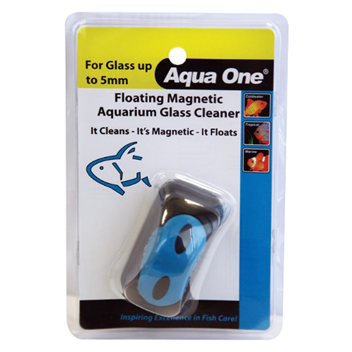 Aqua One Floating Magnet Aquarium Glass Cleaner