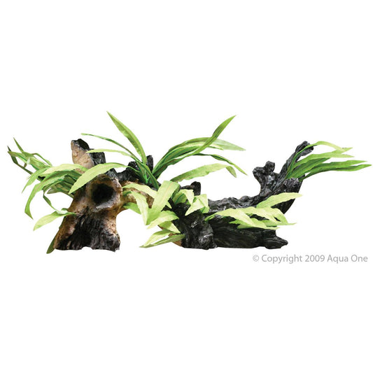 Aqua One Driftwood & Indo Fern Ornament