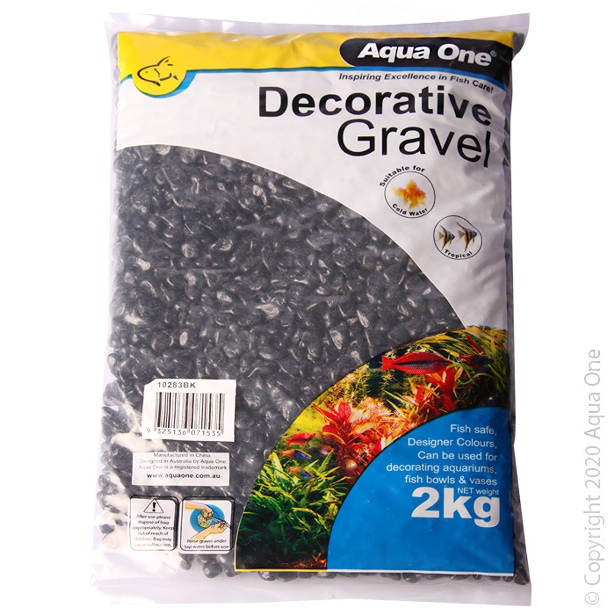Aqua One Decorative Gravel Black