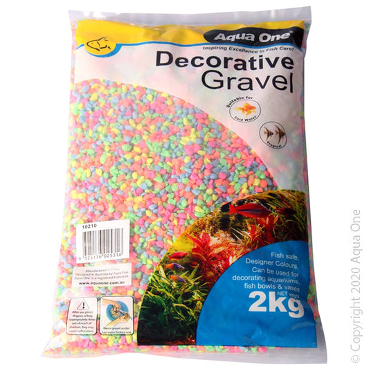 Aqua One Multicoloured Neon Gravel