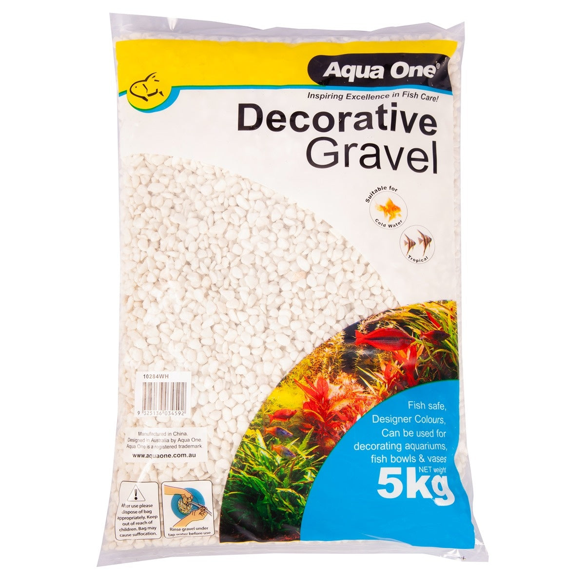 Aqua One Decorative Gravel White