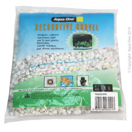 Aqua One Decorative Gravel White