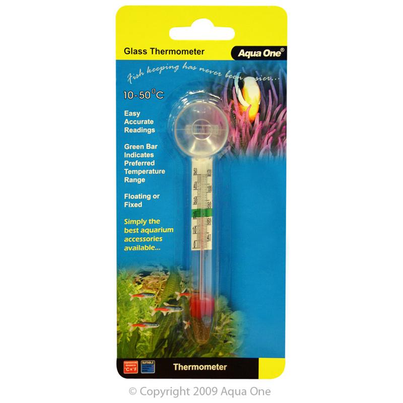 Aqua One Glass Thermometer