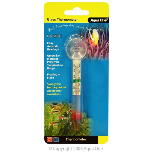 Aqua One Glass Thermometer
