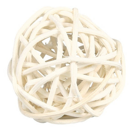 Trixie Wicker Ball With Bell Toy