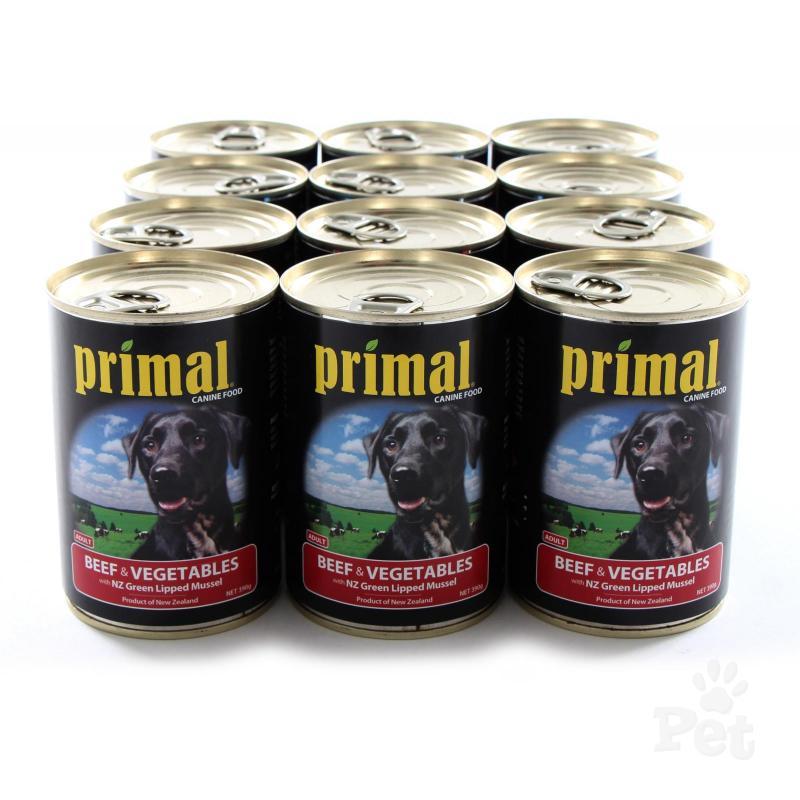 Primal Beef & Vegetables Wet Dog Food