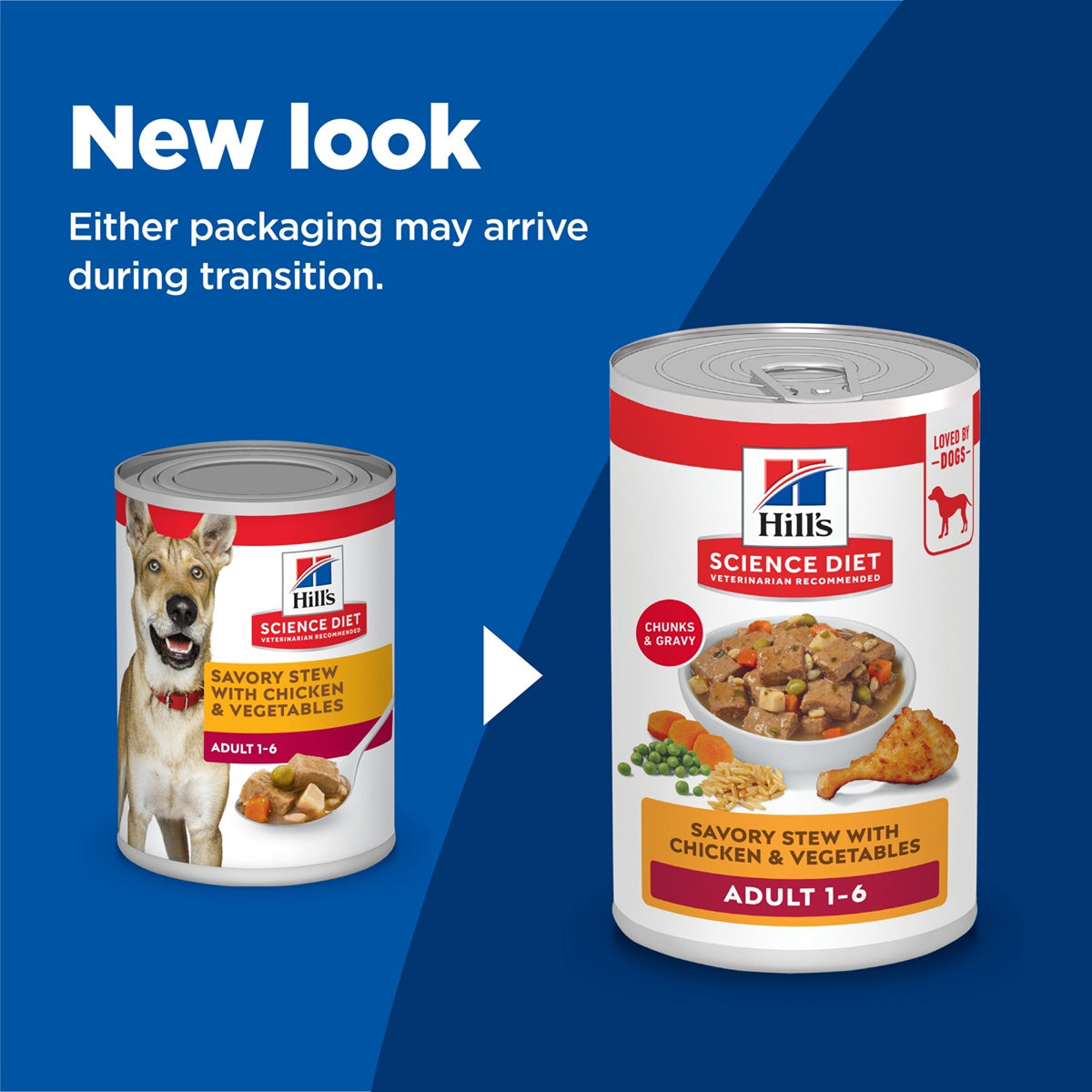 Hill's Science Diet Adult Savoury Stew Chicken and Vegetables Wet Dog Food