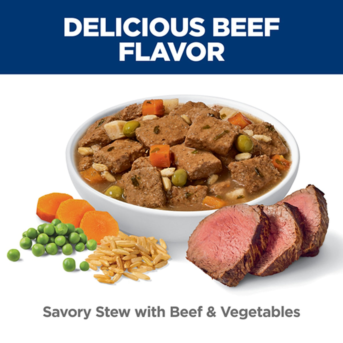 Hill's Science Diet Adult 7+ Savory Stew Beef & Vegetables Wet Dog Food