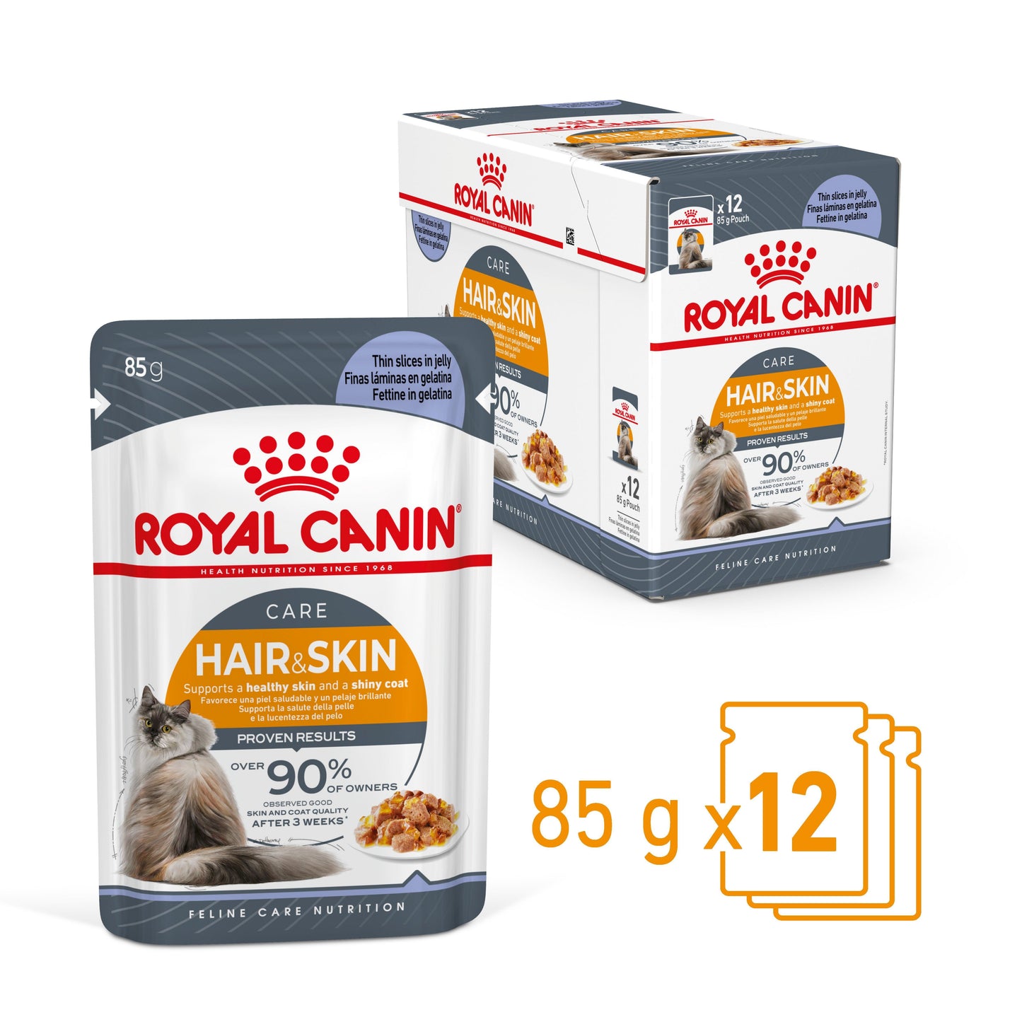 Royal Canin Hair & Skin Care Jelly Wet Cat Food