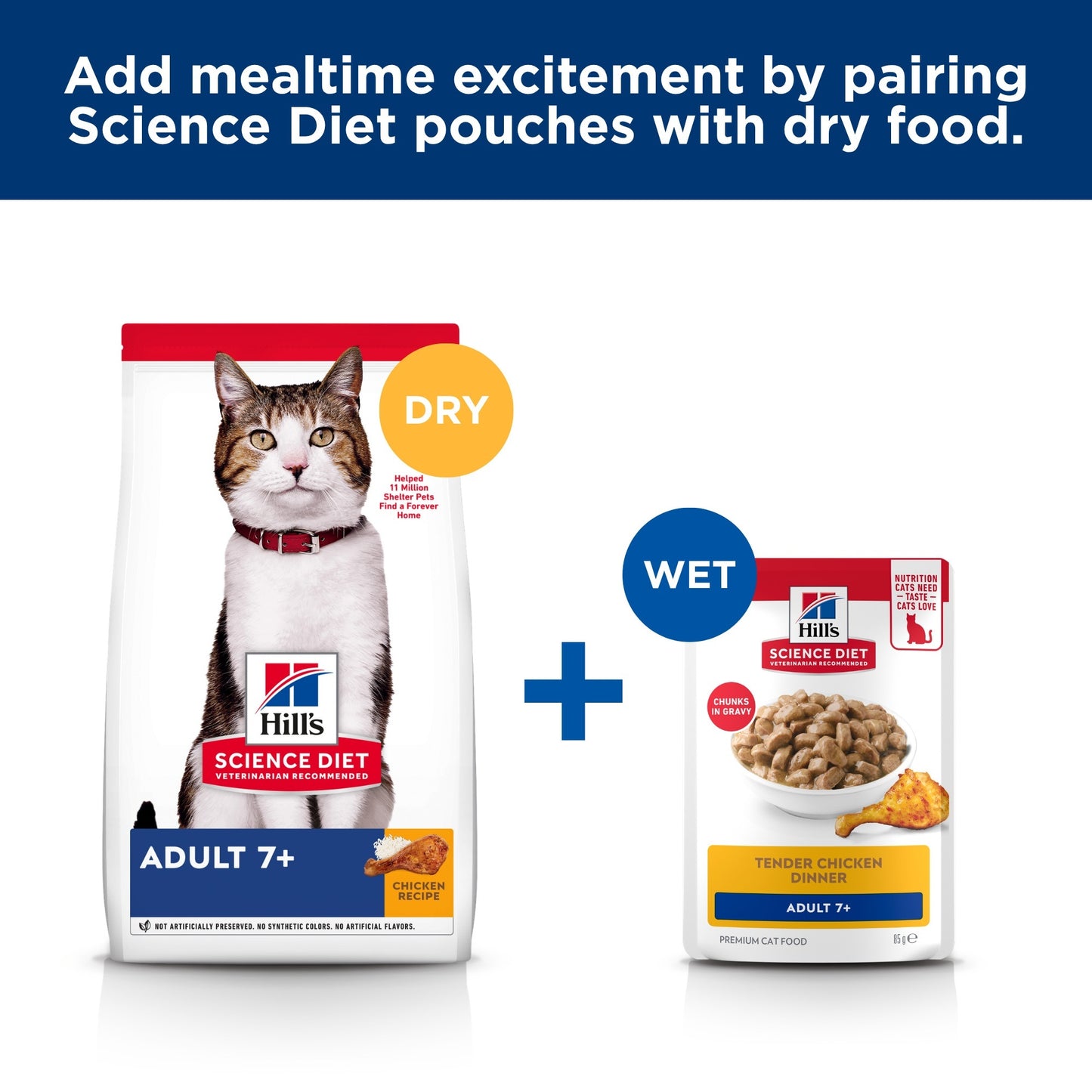 Hill's Science Diet Mature Adult 7+ Chicken Wet Cat Food