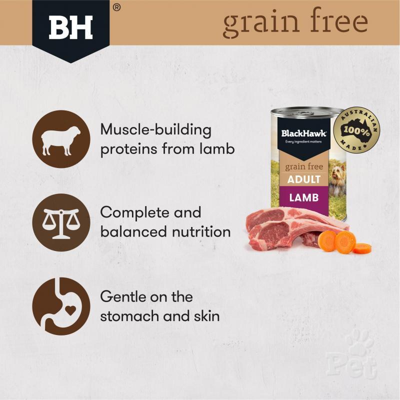 Black Hawk Grain Free Lamb Wet Dog Food
