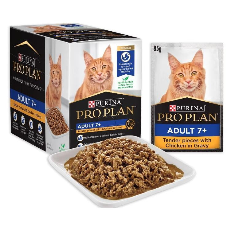 Pro Plan Adult 7+ Chicken in Gravy Wet Cat Food