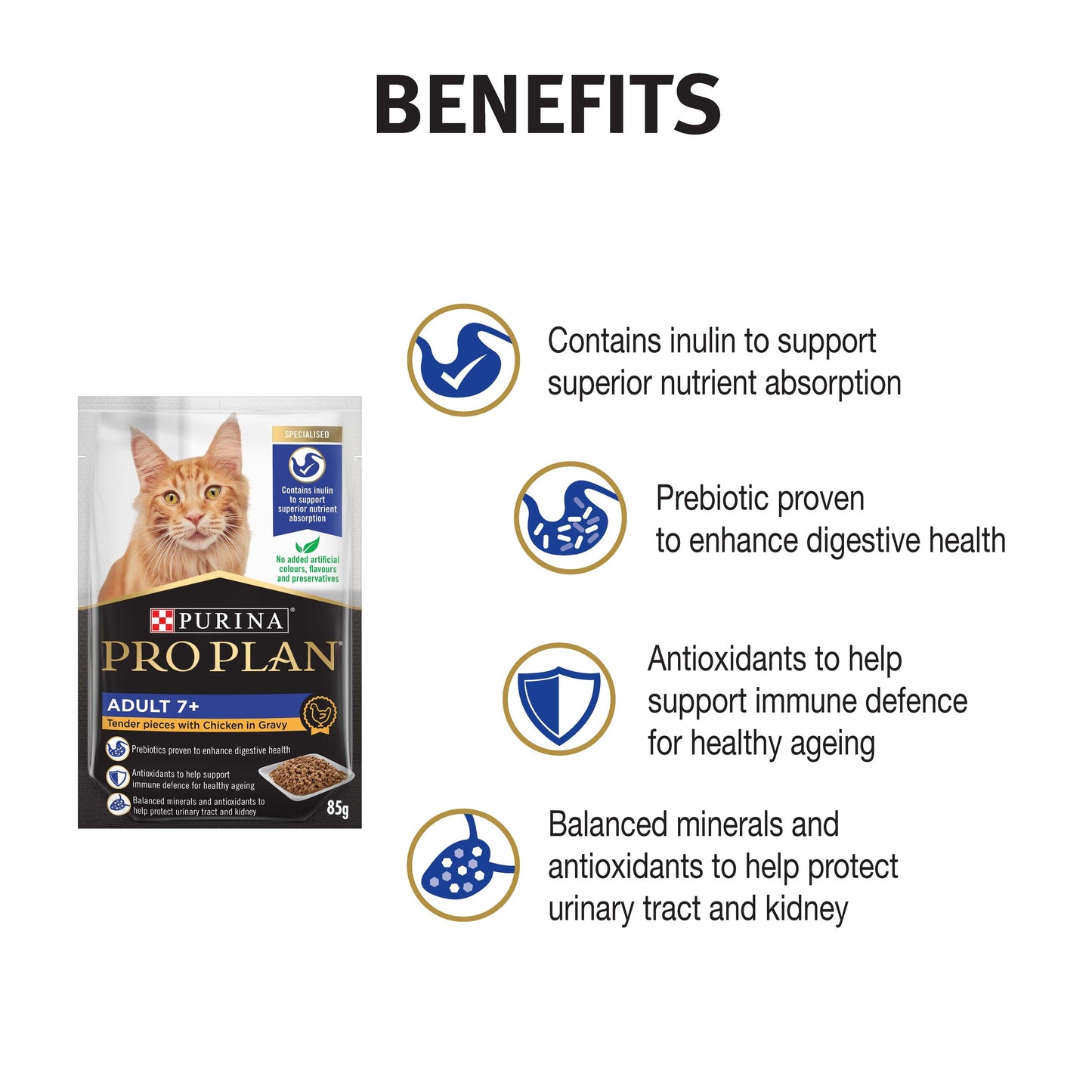 Pro Plan Adult 7+ Chicken in Gravy Wet Cat Food
