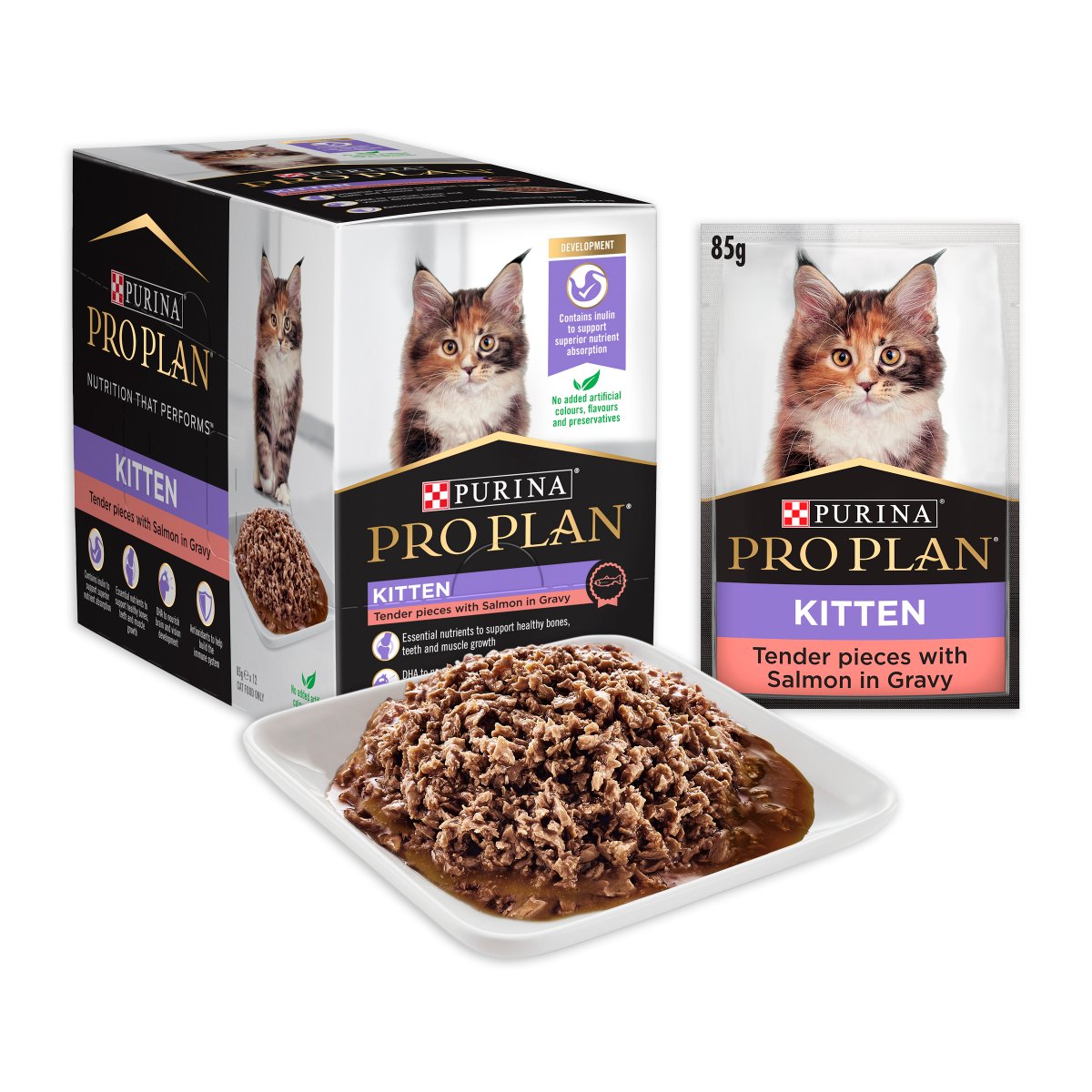 Pro Plan Kitten Salmon in Gravy Wet Cat Food