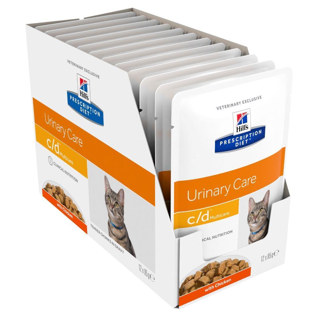 Hill's Prescription Diet c/d Urinay Care Chicken Wet Cat Food Pouches