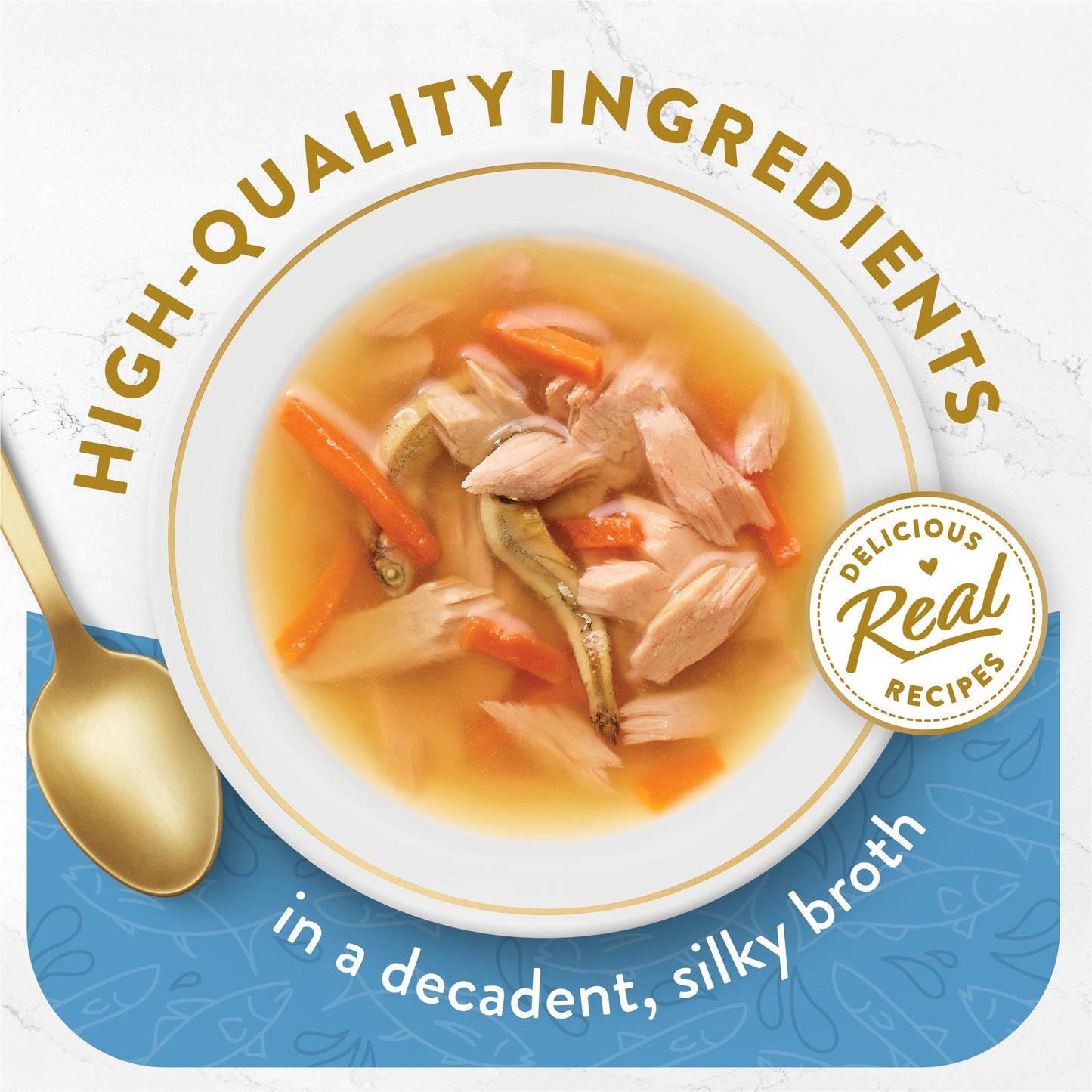 Fancy Feast Classic Broths Tuna Anchovies Whitefish Wet Cat Food